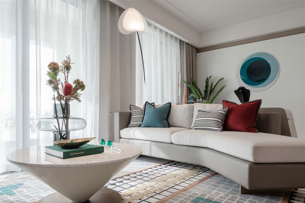 佛山市萬科中駿金域西江新中式風格四居室裝修案例