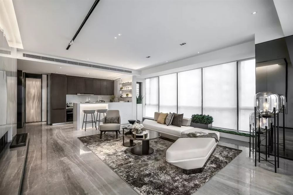 湛江市保利原宇花園輕奢風(fēng)格四居室裝修案例