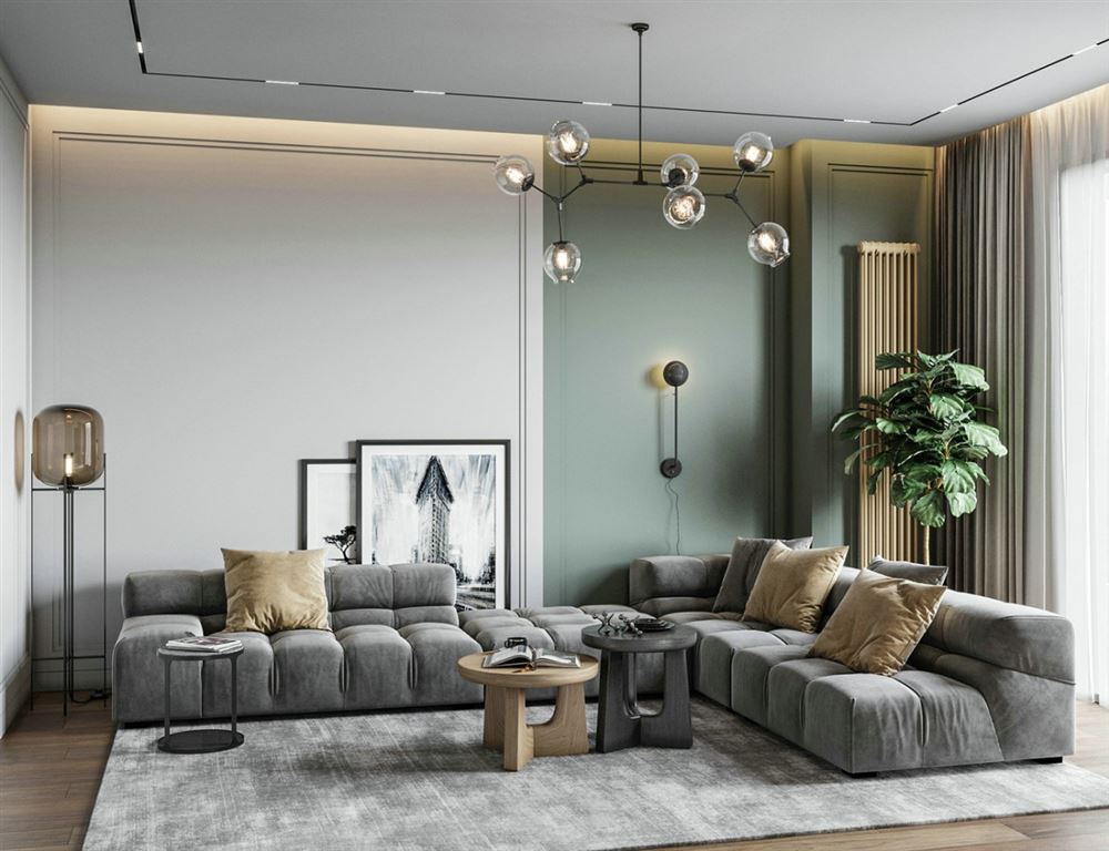 江門市德信園北歐風格三居室裝修案例