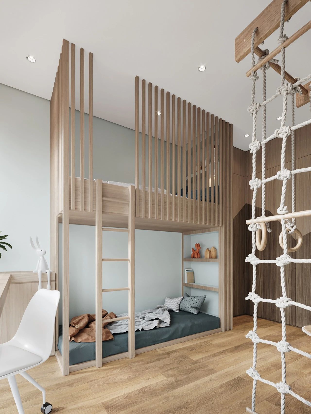 現(xiàn)代素雅風(fēng)格室內(nèi)設(shè)計(jì)家裝案例-次臥 現(xiàn)代素雅風(fēng)格室內(nèi)設(shè)計(jì)家裝案例-次臥