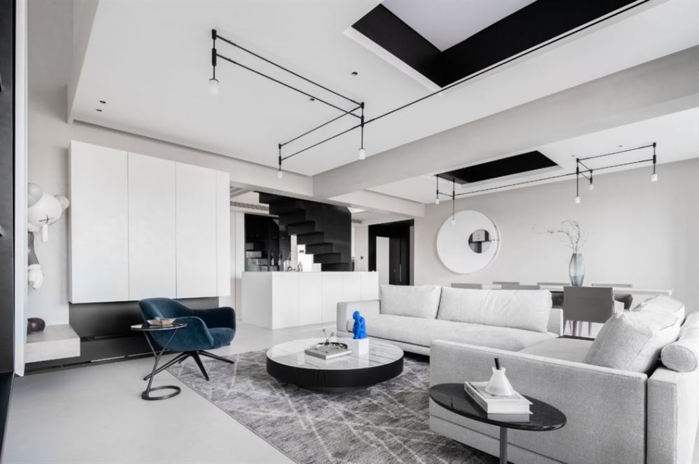 佛山市金地·中南·新城大境現(xiàn)代風格復式裝修案例