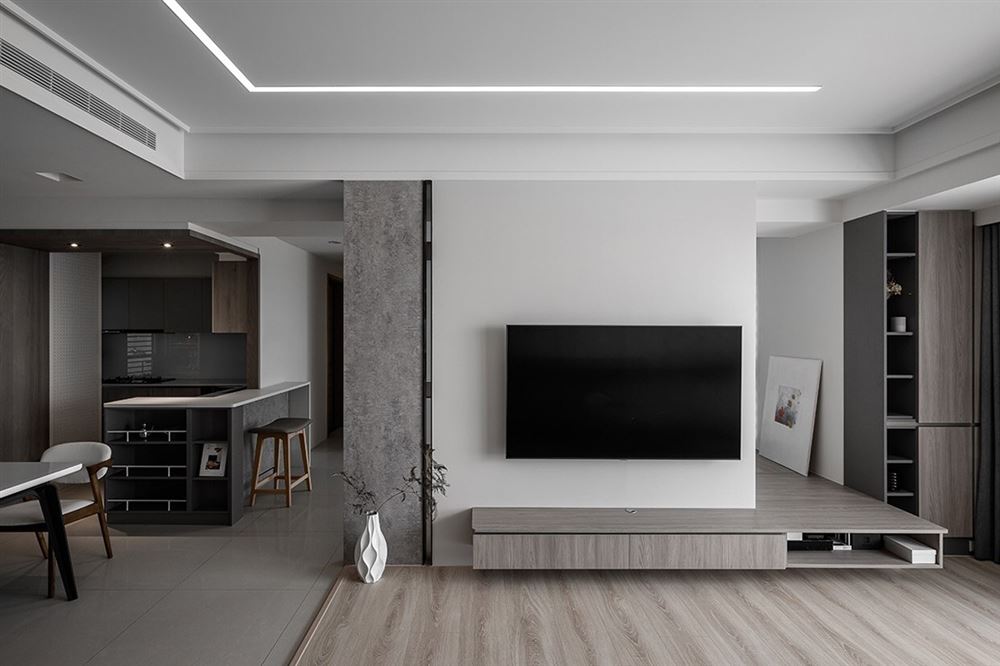 廣州市越秀星匯文璽現(xiàn)代簡(jiǎn)約風(fēng)格三居室裝修案例