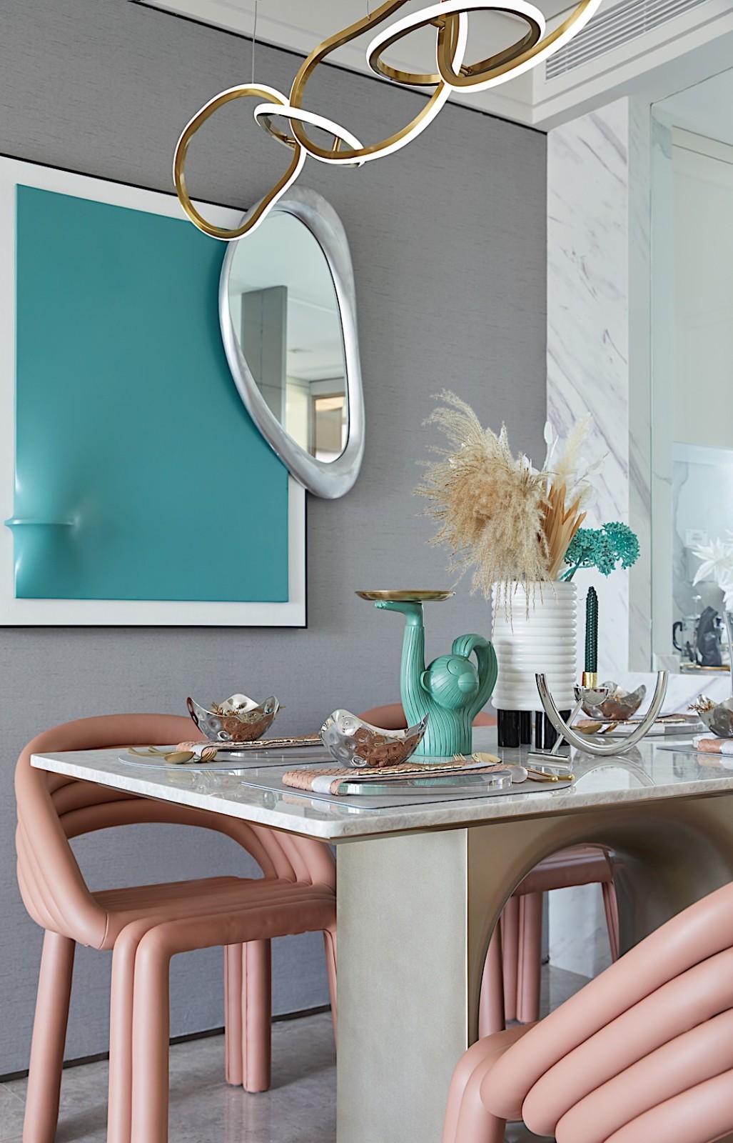 輕奢高雅風(fēng)格室內(nèi)設(shè)計家裝案例-餐廳 輕奢高雅風(fēng)格室內(nèi)設(shè)計家裝案例-餐廳