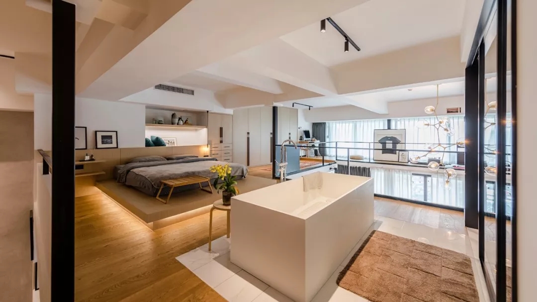 裝修公司現(xiàn)代輕奢風(fēng)格復(fù)式裝修效果圖-臥室 裝修公司現(xiàn)代輕奢風(fēng)格復(fù)式裝修效果圖-臥室