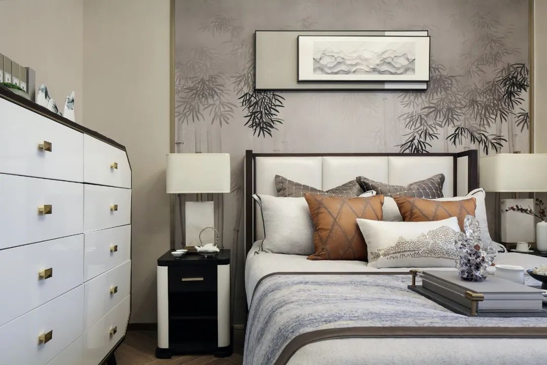 新中式風(fēng)格家裝設(shè)計室內(nèi)裝修效果圖-臥室 新中式風(fēng)格家裝設(shè)計室內(nèi)裝修效果圖-臥室