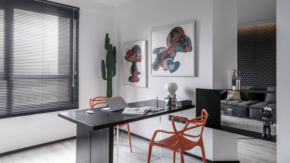 現(xiàn)代極簡風(fēng)格室內(nèi)家裝案例效果圖-書房 現(xiàn)代極簡風(fēng)格室內(nèi)家裝案例效果圖-書房