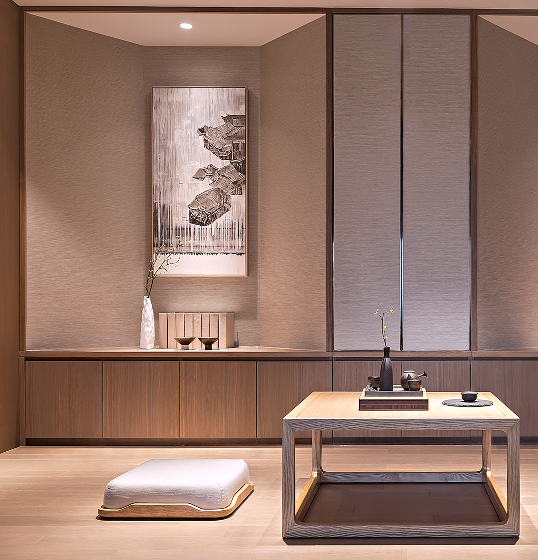 日式原木簡(jiǎn)約風(fēng)格室內(nèi)家裝案例效果圖-茶室 日式原木簡(jiǎn)約風(fēng)格室內(nèi)家裝案例效果圖-茶室