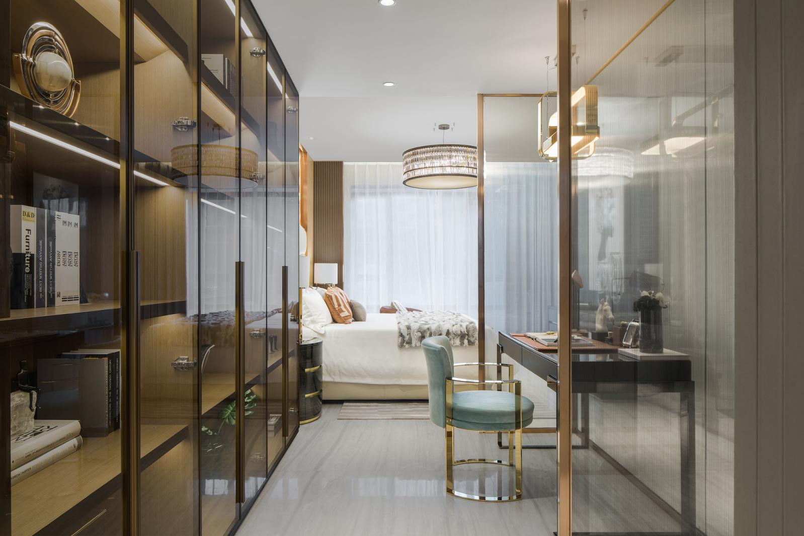 歐式輕奢風(fēng)格室內(nèi)設(shè)計(jì)家裝案例-次臥 歐式輕奢風(fēng)格室內(nèi)設(shè)計(jì)家裝案例-次臥