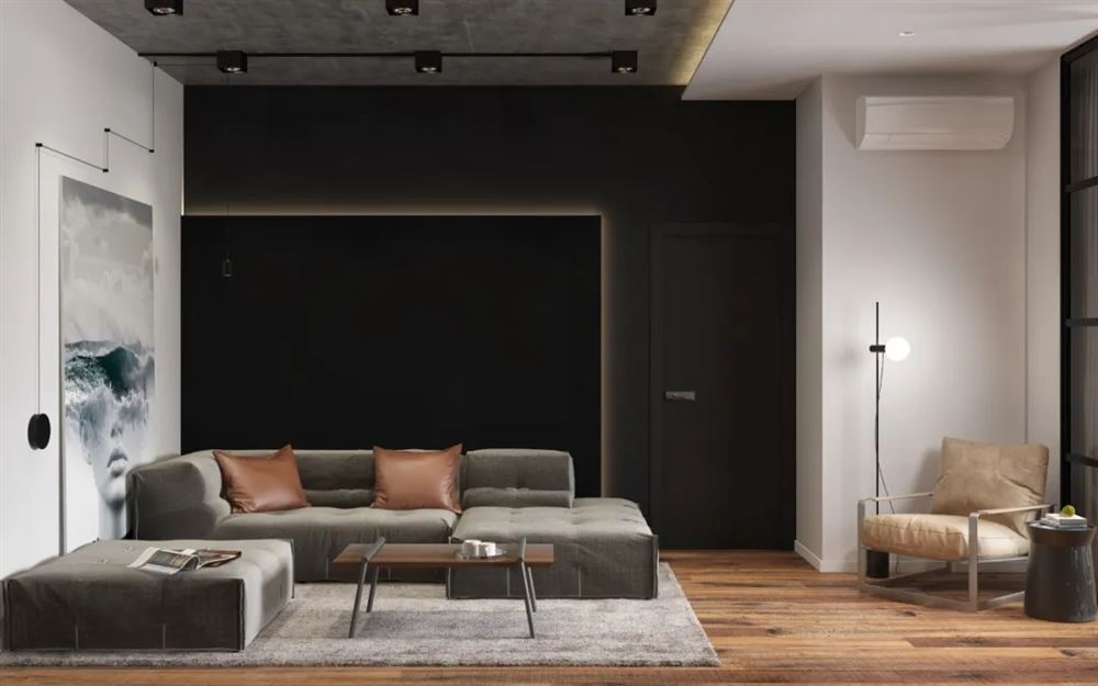 廣州市富力天朗明居輕奢風格四居室裝修案例