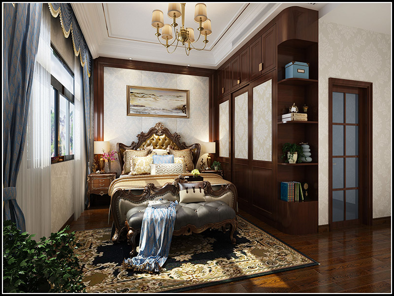 歐式風(fēng)格別墅裝修設(shè)計效果圖-南海灣別墅四層500平米-別墅裝修設(shè)計臥室 歐式風(fēng)格別墅裝修設(shè)計效果圖-南海灣別墅四層500平米-別墅裝修設(shè)計臥室