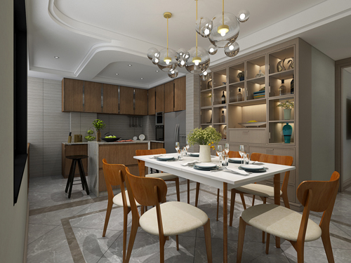 茂名市華廈世紀(jì)歐式風(fēng)格二居室裝修案例