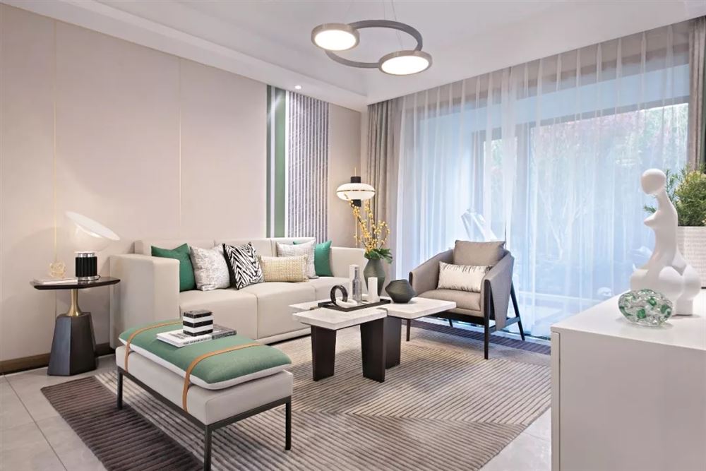 佛山市保利閱江臺輕奢風(fēng)格四居室裝修案例