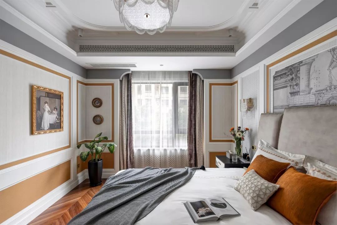 裝修案例輕奢風格室內(nèi)裝修效果圖-臥室 裝修案例輕奢風格室內(nèi)裝修效果圖-臥室