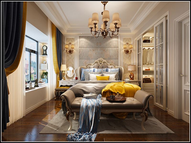 佛山市保利玥府歐式風格三居室裝修案例