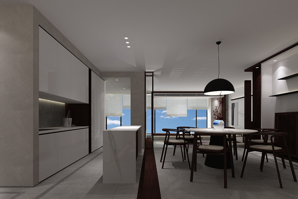 新中式風(fēng)格室內(nèi)裝修設(shè)計效果圖-雅頌流花君庭平層-室內(nèi)餐廳裝修設(shè)計 新中式風(fēng)格室內(nèi)裝修設(shè)計效果圖-雅頌流花君庭平層-室內(nèi)餐廳裝修設(shè)計