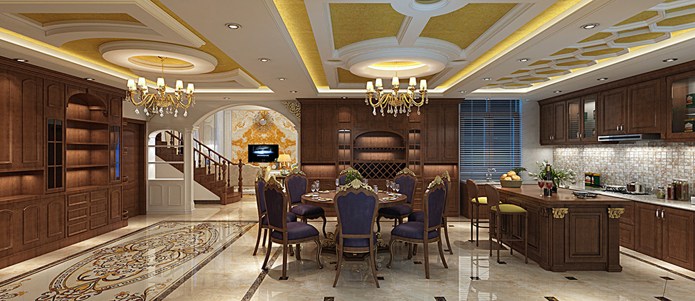 歐式風(fēng)格別墅裝修設(shè)計(jì)效果圖-萬(wàn)科水晶城別墅425平米-別墅裝修設(shè)計(jì)廚餐廳 歐式風(fēng)格別墅裝修設(shè)計(jì)效果圖-萬(wàn)科水晶城別墅425平米-別墅裝修設(shè)計(jì)廚餐廳