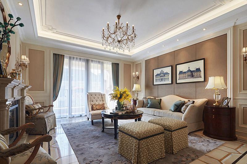 簡歐輕奢風(fēng)格室內(nèi)裝修效果圖-尚都城奧特萊斯四居160平米-客廳 簡歐輕奢風(fēng)格室內(nèi)裝修效果圖-尚都城奧特萊斯四居160平米-客廳