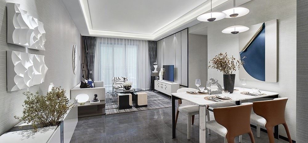 江門(mén)市五邑碧桂園現(xiàn)代簡(jiǎn)約風(fēng)格三居室裝修案例