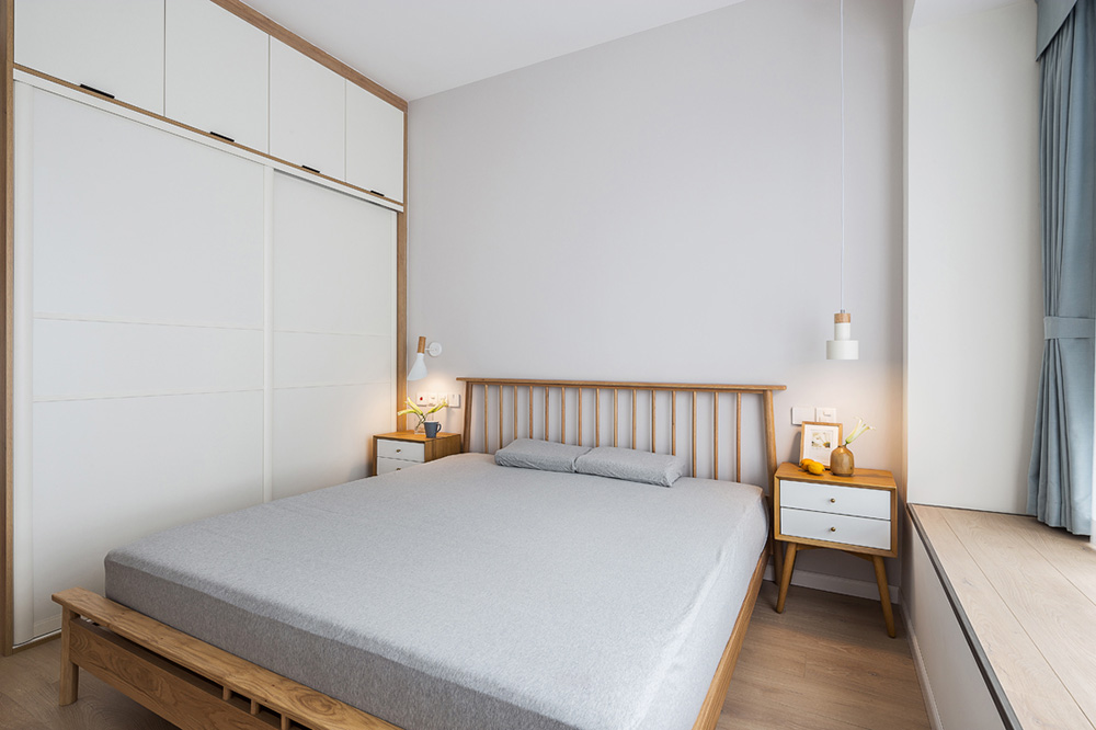 南寧萬科魅力之城二居90平米現代前衛(wèi)風格室內裝修案例-臥室 南寧萬科魅力之城二居90平米現代前衛(wèi)風格室內裝修案例-臥室