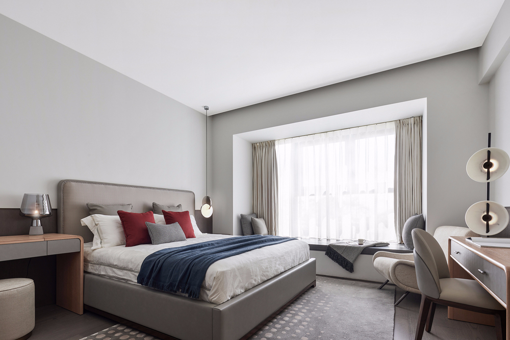 現(xiàn)代簡約風格室內(nèi)家裝案例效果圖-主臥 現(xiàn)代簡約風格室內(nèi)家裝案例效果圖-主臥