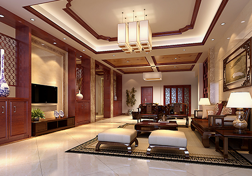 茂名市保利中環(huán)歐式風(fēng)格二居室裝修案例