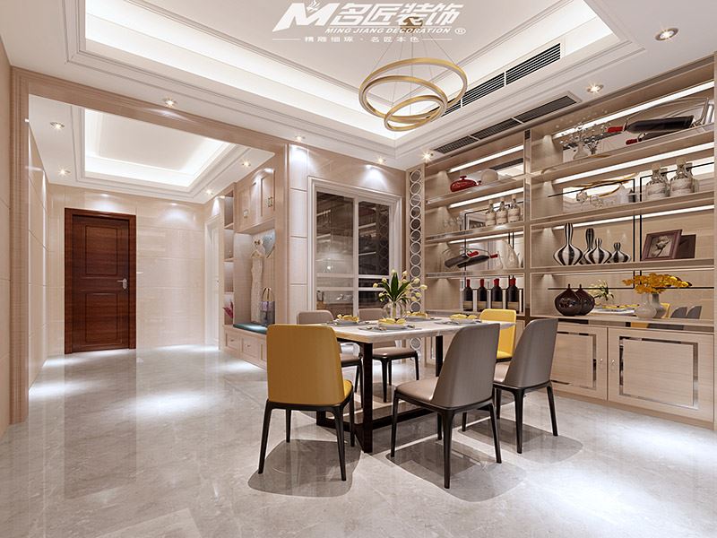 揭陽市言成盈凱華府輕奢風(fēng)格三居室裝修案例