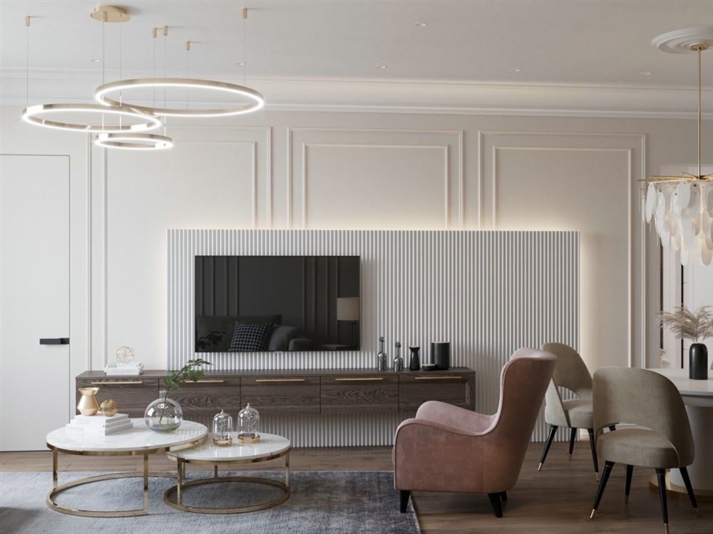 陽(yáng)江市御墅龍山輕奢風(fēng)格三居室裝修案例