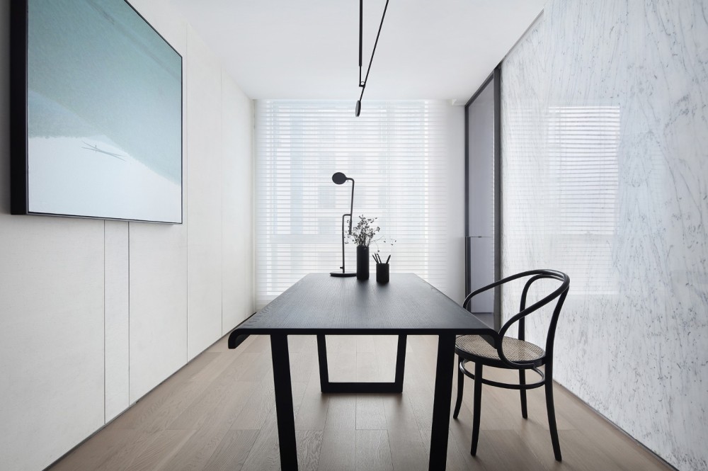 簡約黑白灰風(fēng)格室內(nèi)設(shè)計家裝案例-書房 簡約黑白灰風(fēng)格室內(nèi)設(shè)計家裝案例-書房