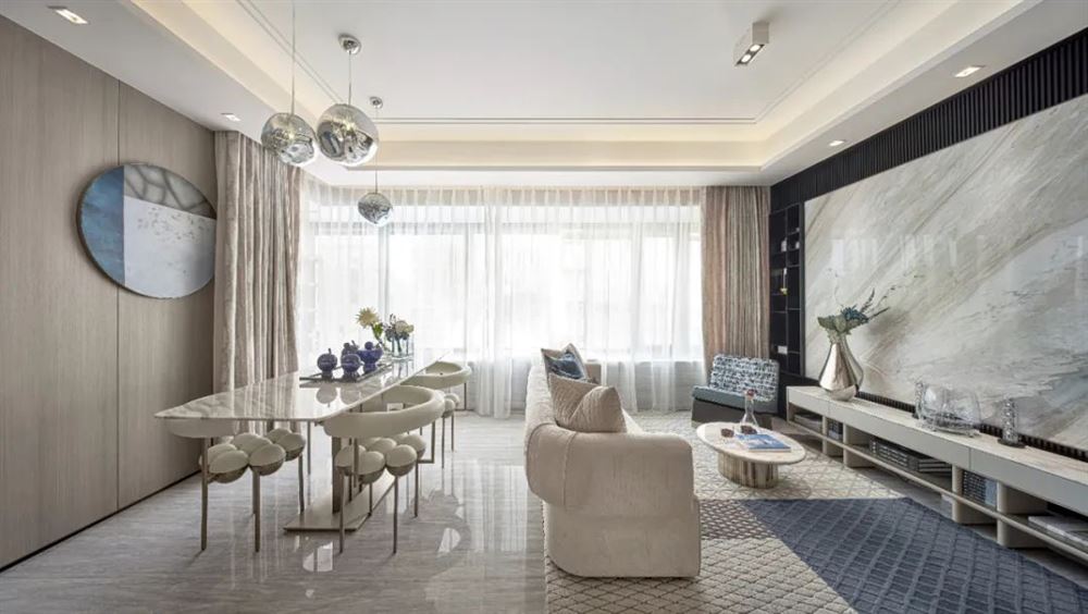 佛山市建發(fā)&middot;融創(chuàng)&middot;雅居樂丨和璽現(xiàn)代簡(jiǎn)約風(fēng)格四居室裝修案例