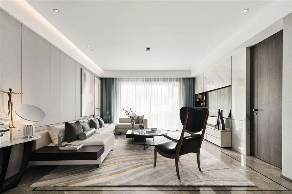 佛山市朝安金茂悅輕奢風(fēng)格四居室裝修案例