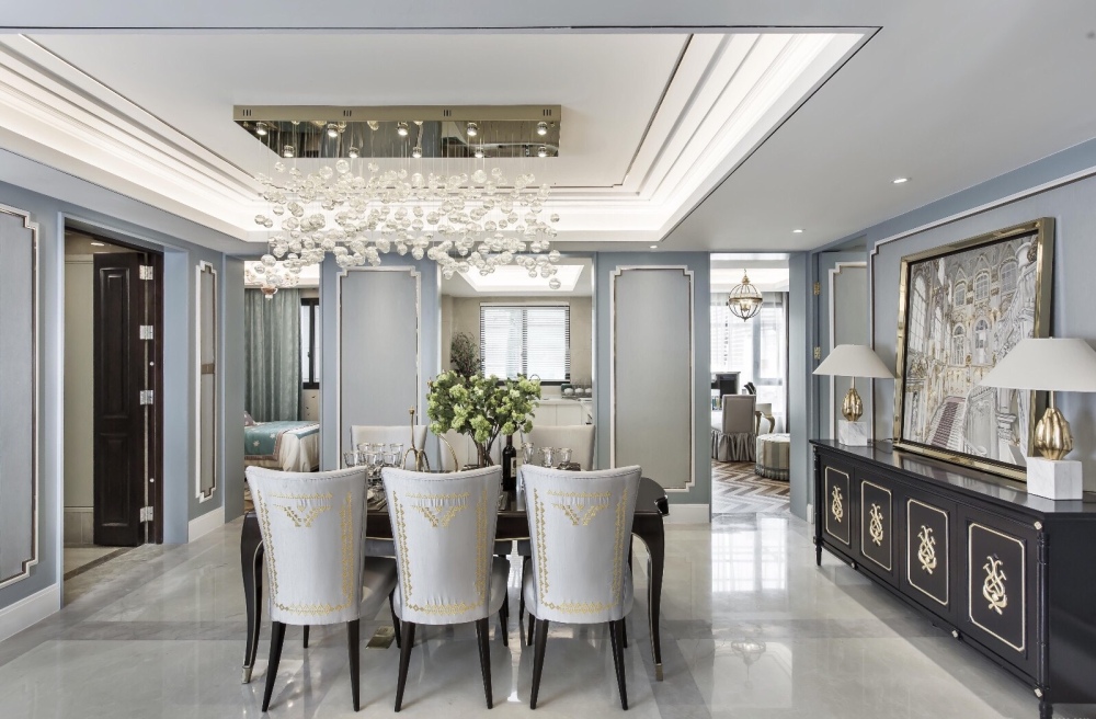歐式復古風格別墅室內設計家裝案例-餐廳 歐式復古風格別墅室內設計家裝案例-餐廳