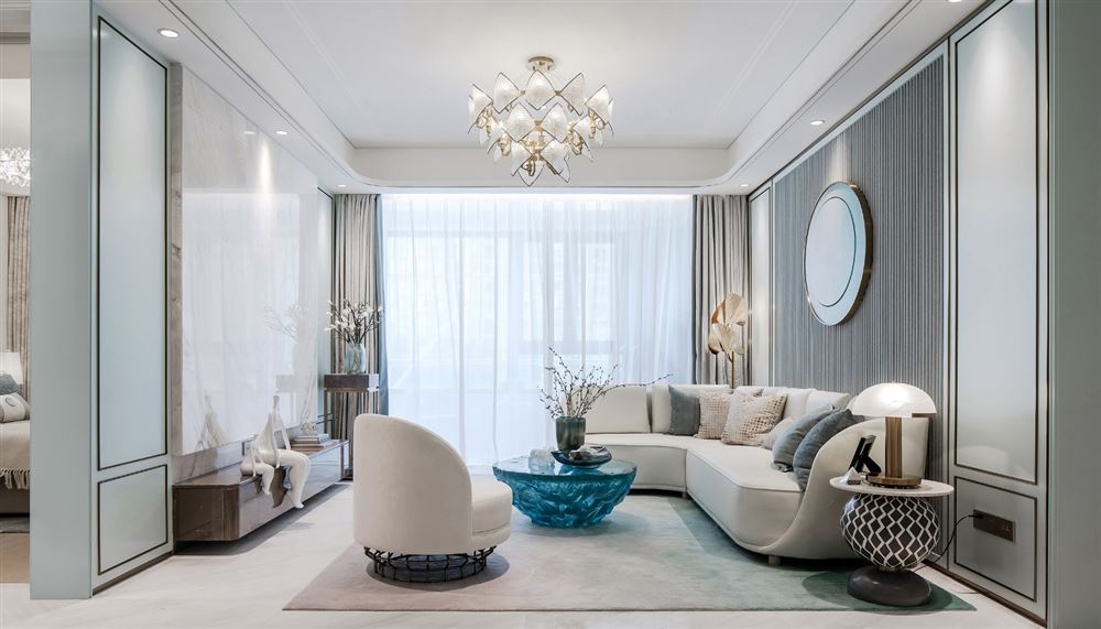 佛山市融創(chuàng)半島壹號(hào)歐式風(fēng)格三居室裝修案例