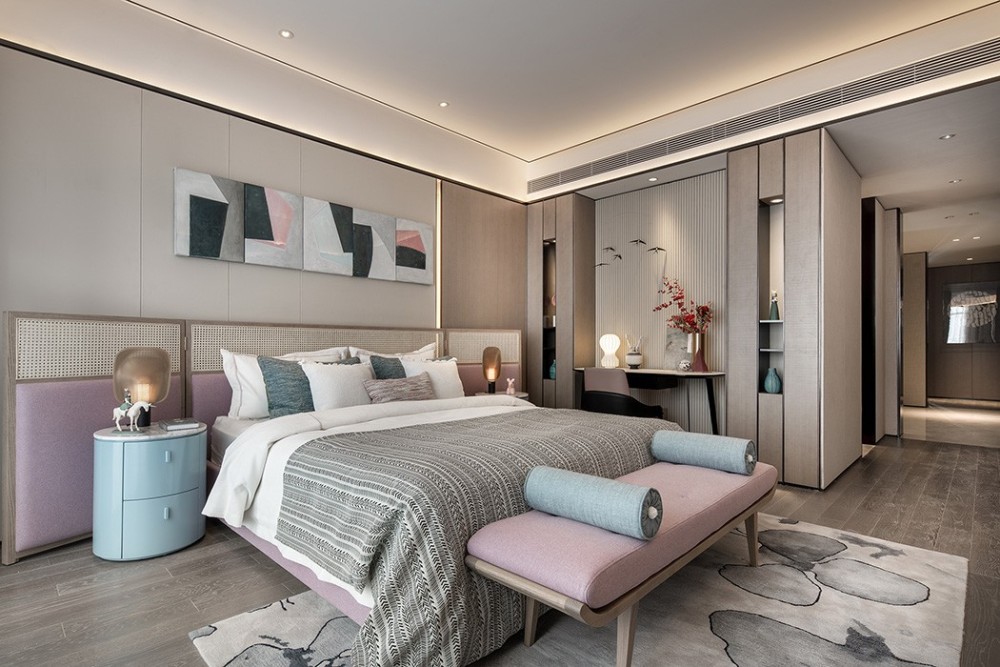 現(xiàn)代簡約風(fēng)格室內(nèi)設(shè)計(jì)家裝案例-次臥 現(xiàn)代簡約風(fēng)格室內(nèi)設(shè)計(jì)家裝案例-次臥