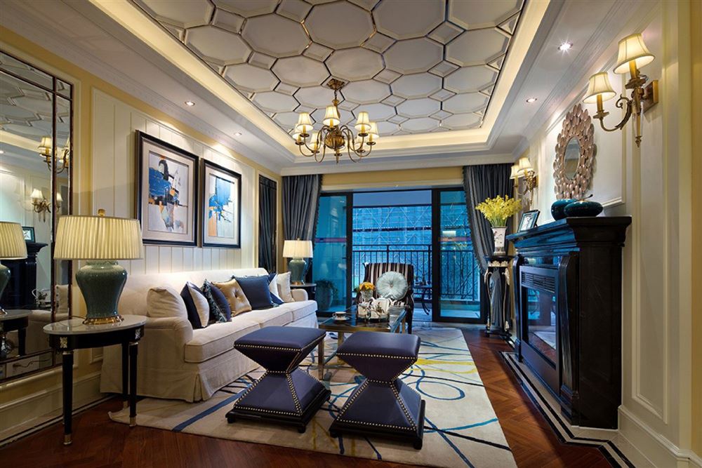 佛山市中交·瀧灣云城歐式風(fēng)格三居室裝修案例