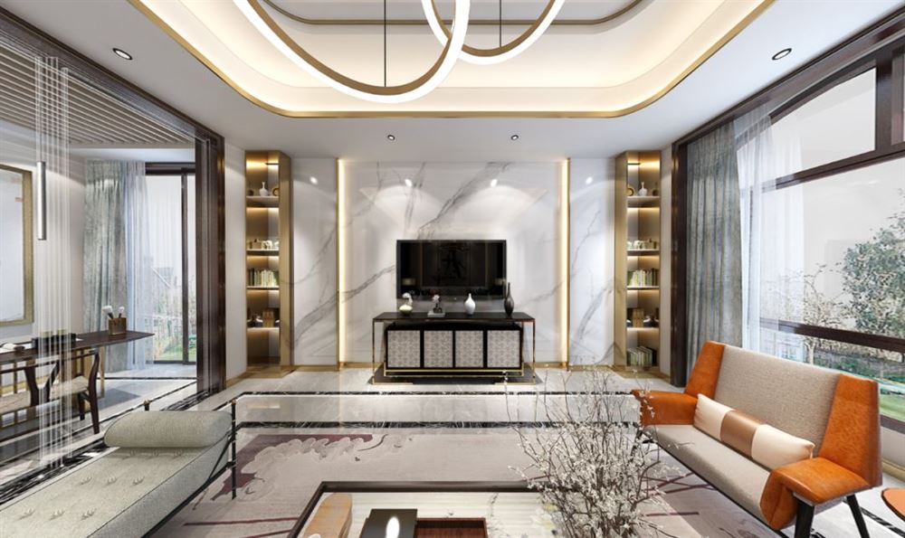 廣州市星河灣半島歐式風格三居室裝修案例