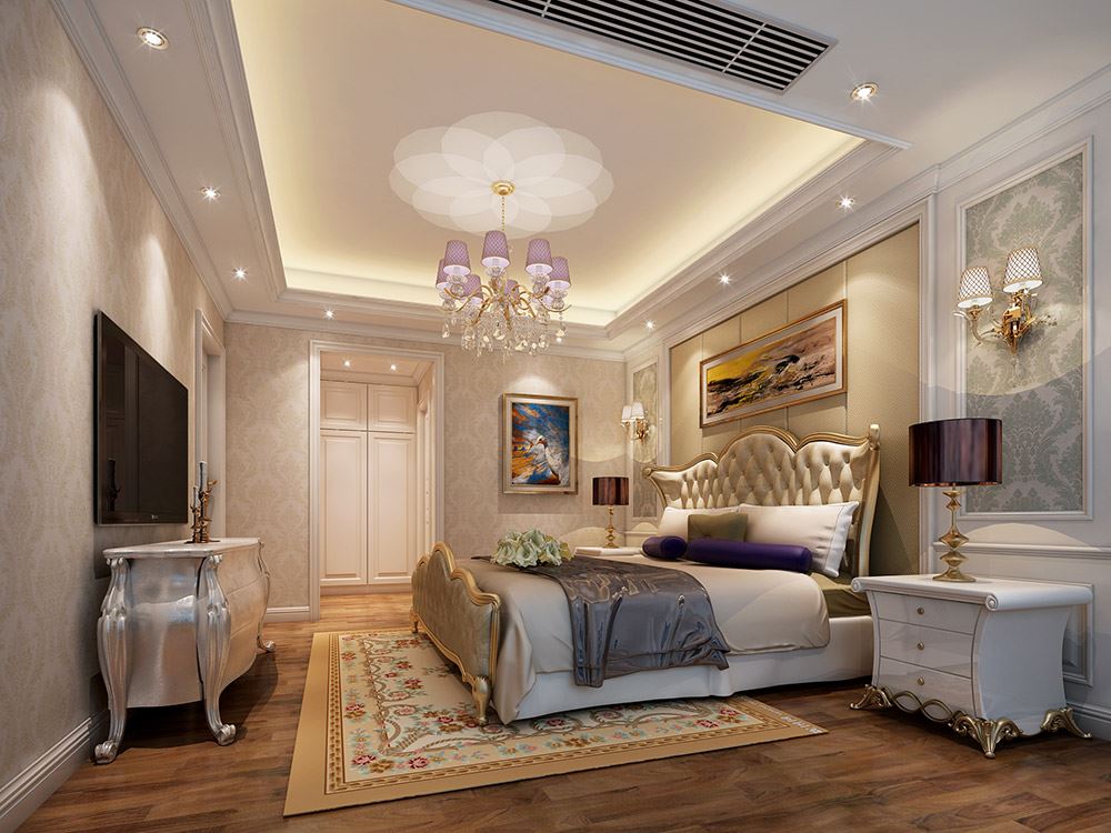 河源市東江灣·名門(mén)世家歐式風(fēng)格四居室裝修案例