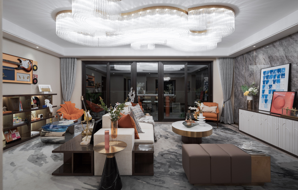 北歐輕奢風(fēng)格室內(nèi)設(shè)計家裝案例-客廳 北歐輕奢風(fēng)格室內(nèi)設(shè)計家裝案例-客廳