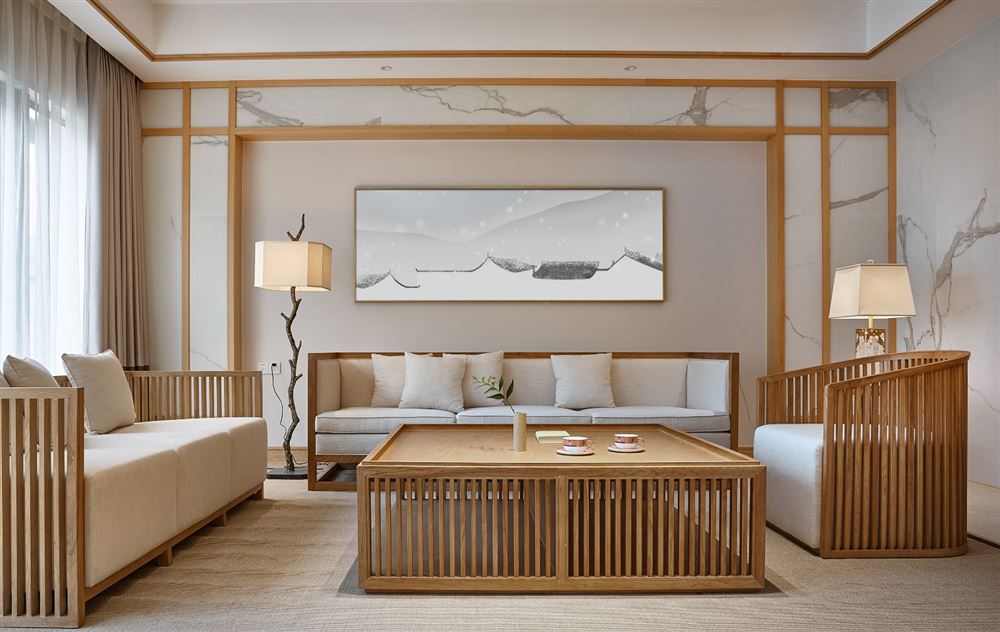 佛山市順德華潤置地廣場新中式風(fēng)格別墅裝修案例