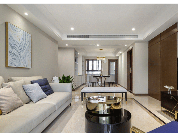 佛山市碧桂園南海悅城輕奢風(fēng)格四居室裝修案例