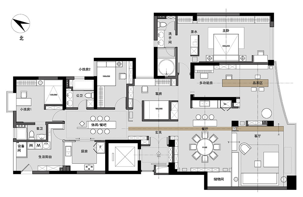 新中式風(fēng)格室內(nèi)裝修設(shè)計效果圖-雅頌流花君庭平層-室內(nèi)裝修設(shè)計平米圖 新中式風(fēng)格室內(nèi)裝修設(shè)計效果圖-雅頌流花君庭平層-室內(nèi)裝修設(shè)計平米圖