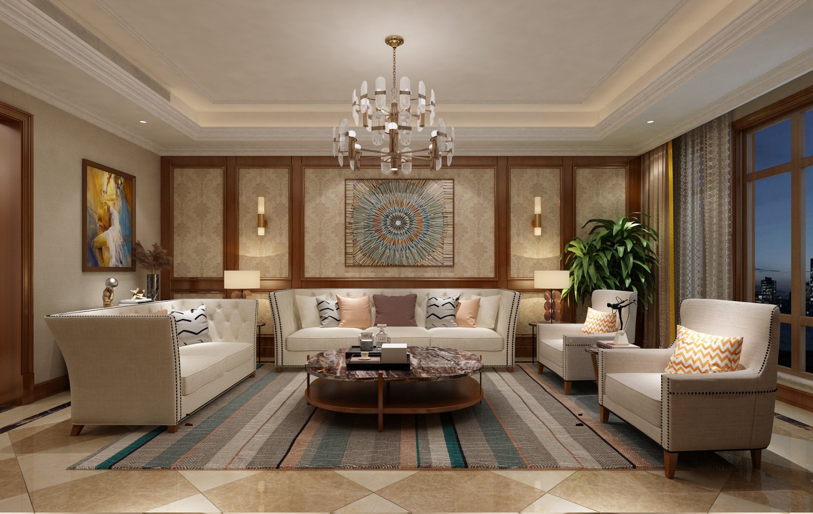 歐式風(fēng)格家裝設(shè)計(jì)室內(nèi)裝修效果圖-客廳 歐式風(fēng)格家裝設(shè)計(jì)室內(nèi)裝修效果圖-客廳