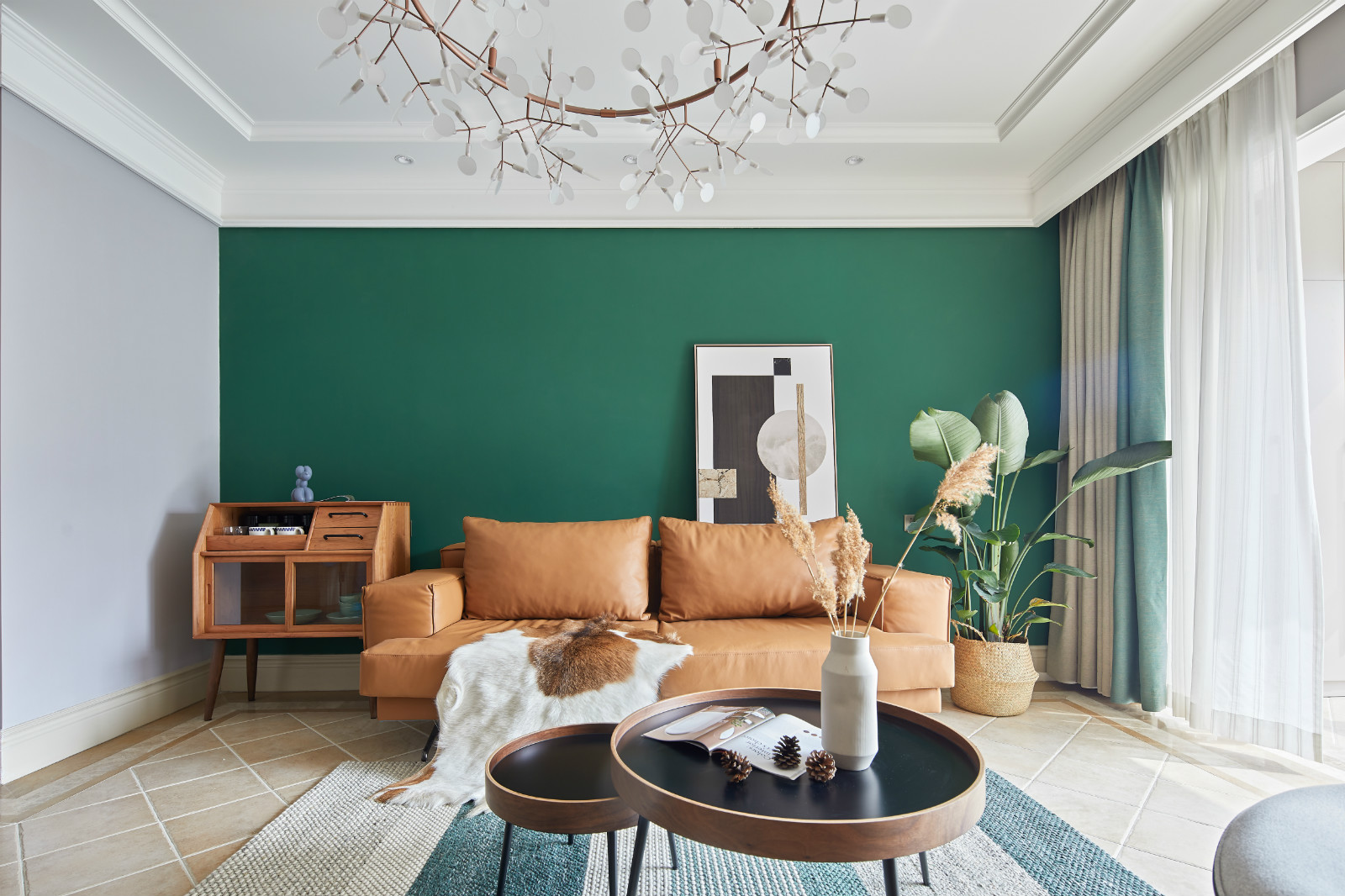 復古北歐風格室內設計家裝案例-客廳沙發(fā) 復古北歐風格室內設計家裝案例-客廳沙發(fā)