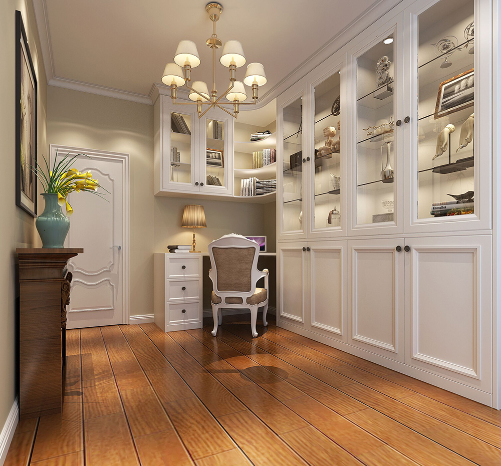 裝修公司簡(jiǎn)歐風(fēng)格室內(nèi)裝修效果圖-書(shū)房 裝修公司簡(jiǎn)歐風(fēng)格室內(nèi)裝修效果圖-書(shū)房