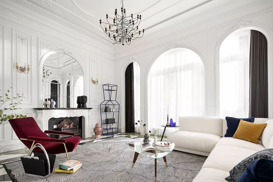 法式風格家裝設計室內裝修效果圖-客廳 法式風格家裝設計室內裝修效果圖-客廳