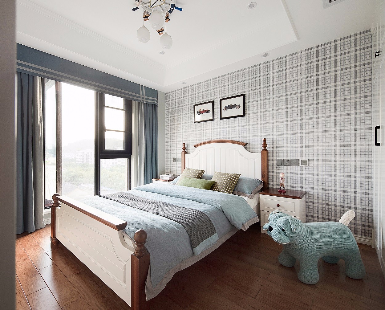 美式輕奢風(fēng)格家裝設(shè)計(jì)別墅裝修效果圖-次臥 美式輕奢風(fēng)格家裝設(shè)計(jì)別墅裝修效果圖-次臥