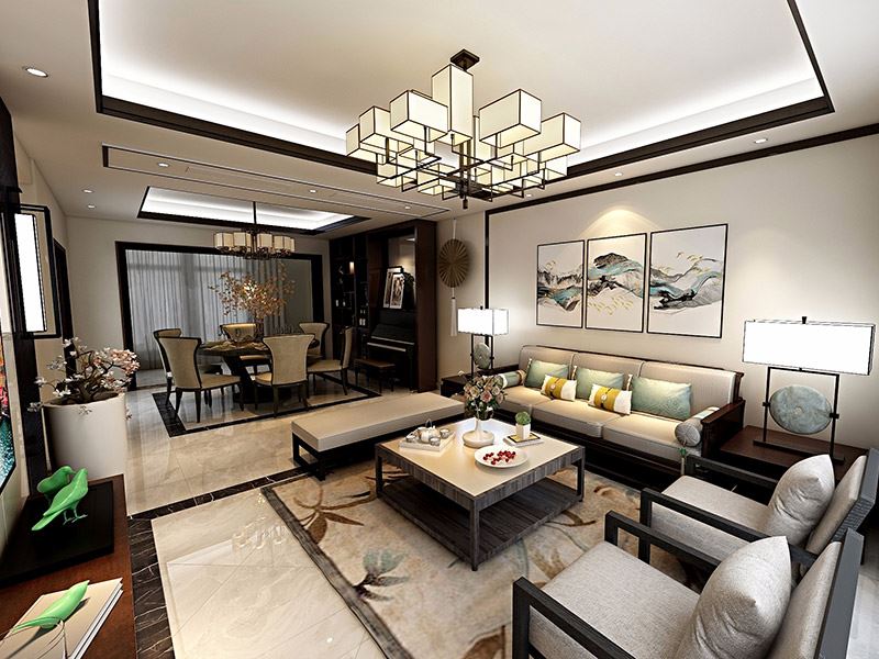 佛山市時代南灣北歐風(fēng)格四居室裝修案例