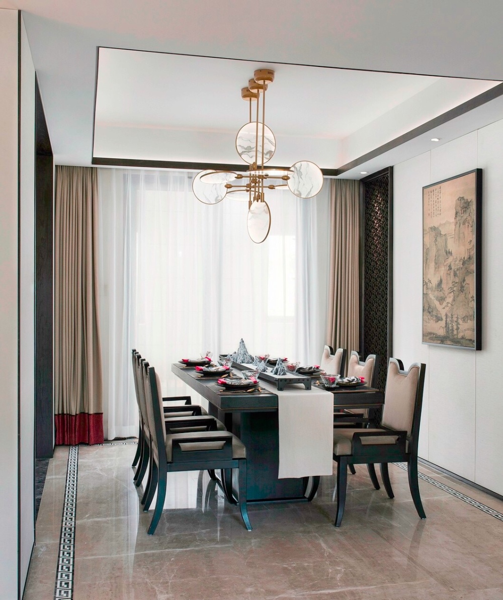 新中式風格室內(nèi)設計家裝案例-餐廳 新中式風格室內(nèi)設計家裝案例-餐廳