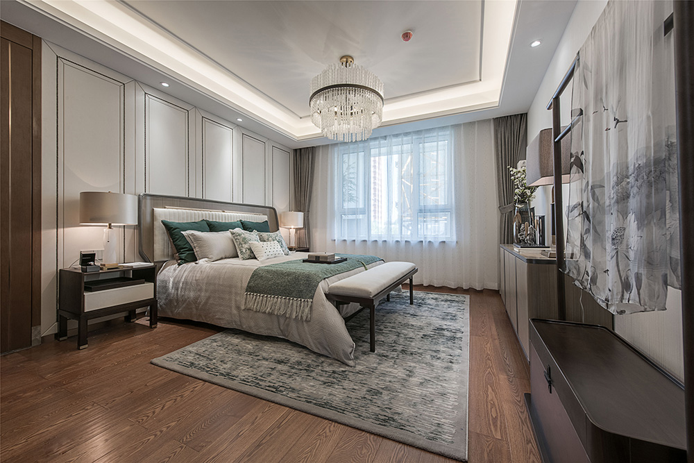 南寧華發(fā)國(guó)賓壹號(hào)三居144平米新中式風(fēng)格室內(nèi)裝修案例-臥室 南寧華發(fā)國(guó)賓壹號(hào)三居144平米新中式風(fēng)格室內(nèi)裝修案例-臥室