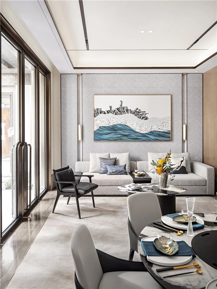 新中式風(fēng)格室內(nèi)設(shè)計(jì)家裝案例-客廳 新中式風(fēng)格室內(nèi)設(shè)計(jì)家裝案例-客廳