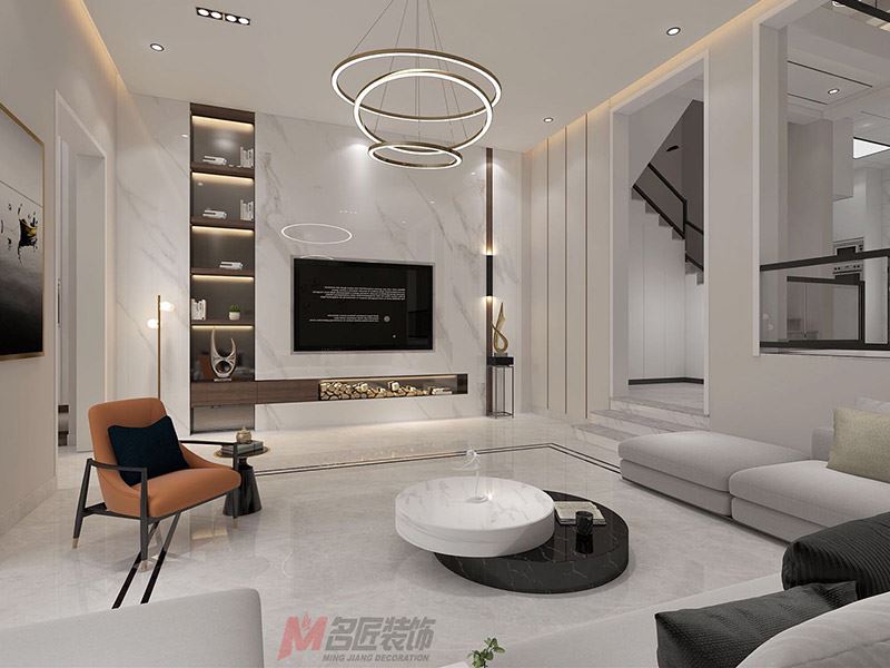 自貢市北街90號(hào)院現(xiàn)代簡(jiǎn)約風(fēng)格別墅裝修案例